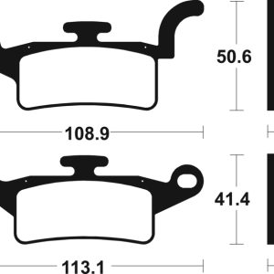 Plaquettes de frein TECNIUM Scooter organique – ME376