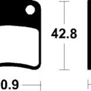 Plaquettes de frein TECNIUM Scooter organique – ME379