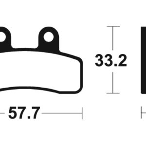 Plaquettes de frein TECNIUM Scooter organique – ME382