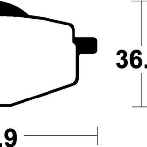Plaquettes de frein TECNIUM Scooter organique – ME75