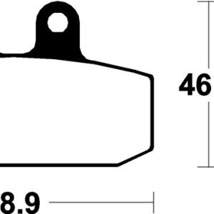 Plaquettes de frein TECNIUM Scooter organique – ME88