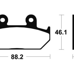 Plaquettes de frein TECNIUM Performance métal fritté – MF100
