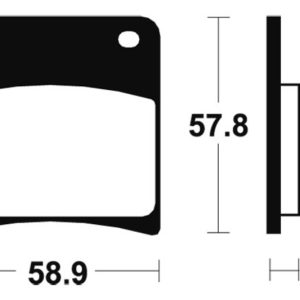 Plaquettes de frein TECNIUM Performance métal fritté – MF120