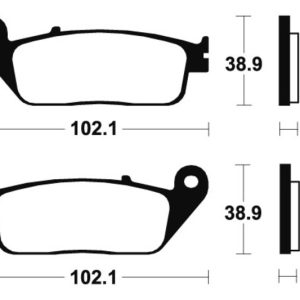 Plaquettes de frein TECNIUM Performance métal fritté – MF127