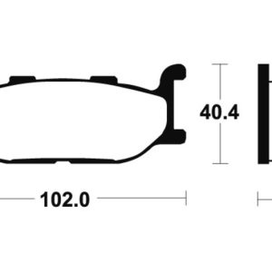 Plaquettes de frein TECNIUM Performance métal fritté – MF163