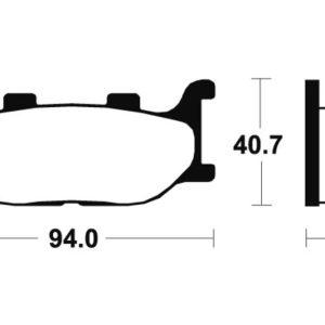Plaquettes de frein TECNIUM Performance métal fritté – MF191