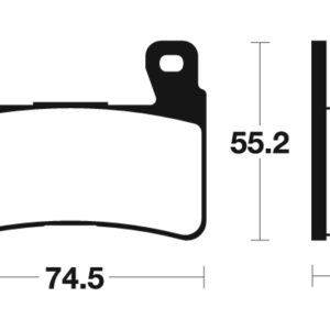 Plaquettes de frein TECNIUM Performance métal fritté – MF234