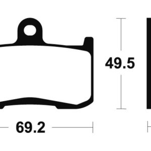 Plaquettes de frein TECNIUM Performance métal fritté – MF282