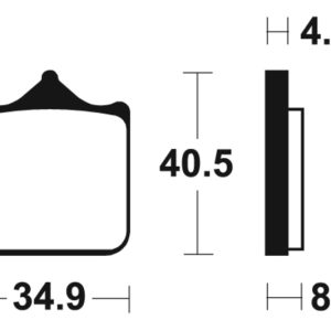 Plaquettes de frein TECNIUM Performance métal fritté – MF370