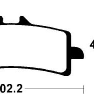 Plaquettes de frein TECNIUM Performance métal fritté – MF401