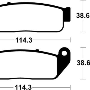 Plaquettes de frein TECNIUM Performance métal fritté – MF429