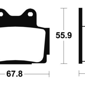Plaquettes de frein TECNIUM Performance métal fritté – MF70