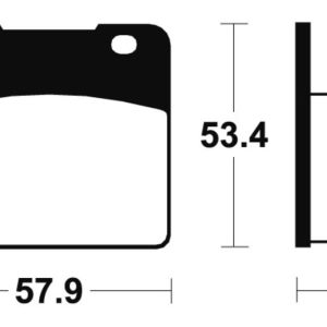 Plaquettes de frein TECNIUM Performance métal fritté – MF77