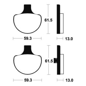 Plaquettes de frein TECNIUM Performance métal fritté – MF79