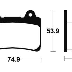 Plaquettes de frein TECNIUM Performance métal fritté – MF90