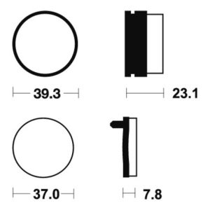 Plaquettes de frein TECNIUM MX/Quad métal fritté – MO137