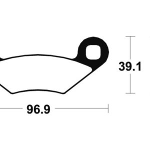 Plaquettes de frein TECNIUM MX/Quad métal fritté – MO142