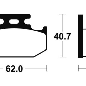 Plaquettes de frein TECNIUM MX/Quad métal fritté – MO148
