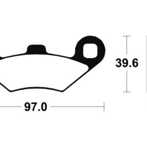 Plaquettes de frein TECNIUM MX/Quad métal fritté – MO216