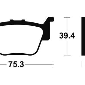Plaquettes de frein TECNIUM MX/Quad métal fritté – MO313
