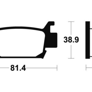 Plaquettes de frein TECNIUM MX/Quad métal fritté – MO329