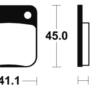 Plaquettes de frein TECNIUM MX/Quad métal fritté – MO36