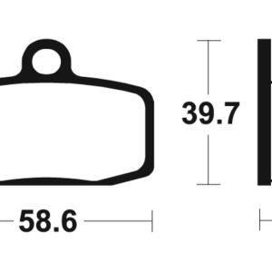 Plaquettes de frein TECNIUM MX/Quad métal fritté – MO385