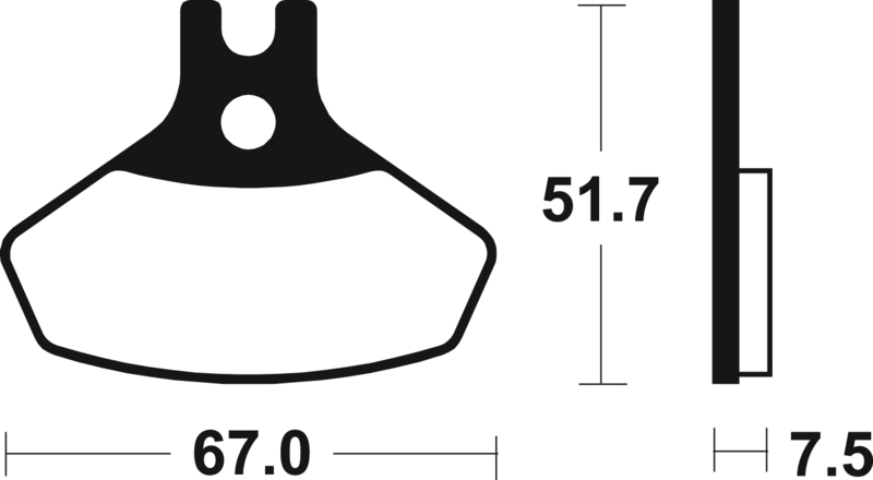 Plaquettes de frein TECNIUM MX/Quad métal fritté - MO407