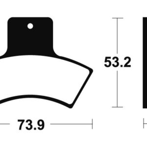 Plaquettes de frein TECNIUM MX/Quad métal fritté – MOA255