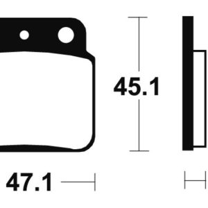 Plaquettes de frein TECNIUM Racing MX/Quad métal fritté – MOR149