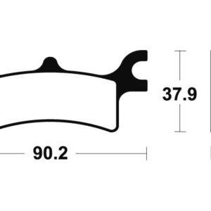 Plaquettes de frein TECNIUM Racing MX/Quad métal fritté – MOR287