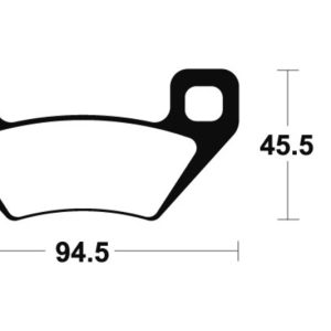 Plaquettes de frein TECNIUM Racing MX/Quad métal fritté – MOR322