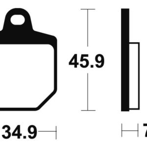 Plaquettes de frein TECNIUM Racing MX/Quad métal fritté – MOR343