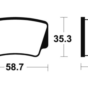 Plaquettes de frein TECNIUM Racing MX/Quad métal fritté – MOR367