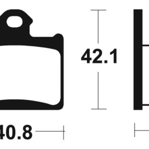 Plaquettes de frein TECNIUM Racing MX/Quad métal fritté – MOR372