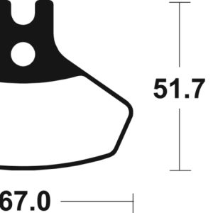 Plaquettes de frein TECNIUM Racing MX/Quad métal fritté – MOR407