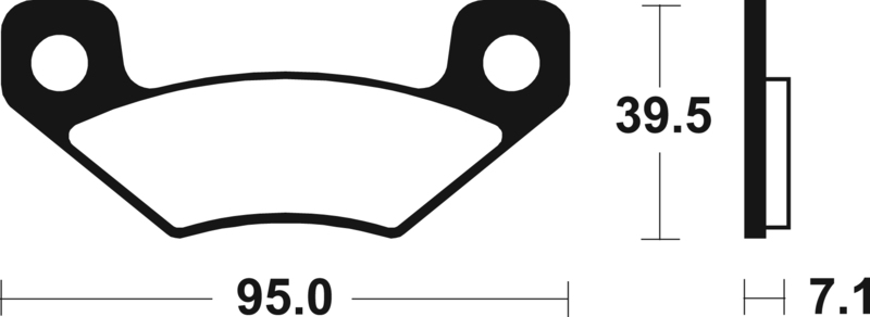 Plaquettes de frein TECNIUM Racing MX/Quad métal fritté – MOR408