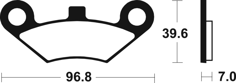 Plaquettes de frein TECNIUM Racing MX/Quad métal fritté – MOR414
