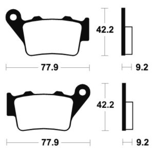 Plaquettes de frein TECNIUM Performance métal fritté – MR175