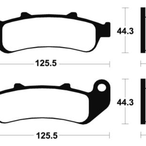 Plaquettes de frein TECNIUM Performance métal fritté – MR185
