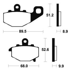 Plaquettes de frein TECNIUM Performance métal fritté – MR187