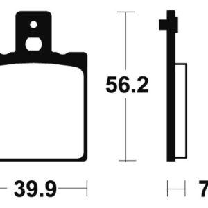 Plaquettes de frein TECNIUM Performance métal fritté – MR19
