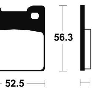 Plaquettes de frein TECNIUM Performance métal fritté – MR201