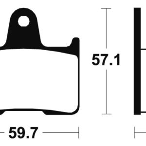 Plaquettes de frein TECNIUM Performance métal fritté – MR215