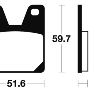 Plaquettes de frein TECNIUM Performance métal fritté – MR233