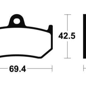 Plaquettes de frein TECNIUM Performance métal fritté – MR263