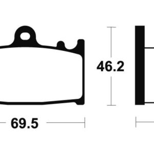 Plaquettes de frein TECNIUM Performance métal fritté – MR289