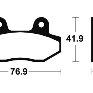 Plaquettes de frein TECNIUM Performance métal fritté – MR314
