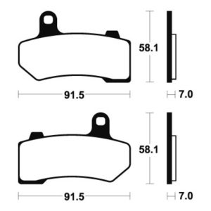 Plaquettes de frein TECNIUM Performance métal fritté – MR330