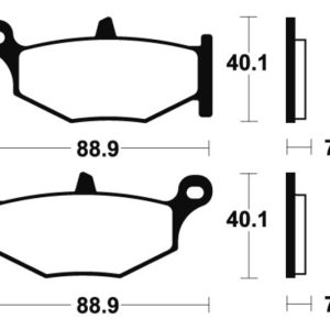 Plaquettes de frein TECNIUM Performance métal fritté – MR333